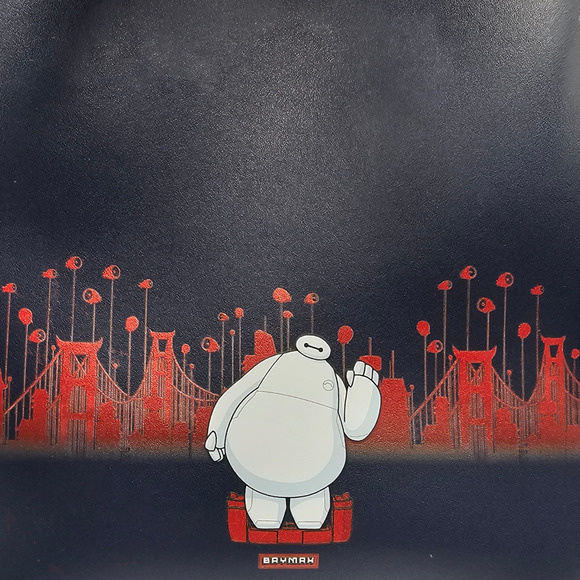 Loungefly Disney Big Hero 6 Baymax City Blue Red Mini Backpack Bag New - Picture 9 of 9